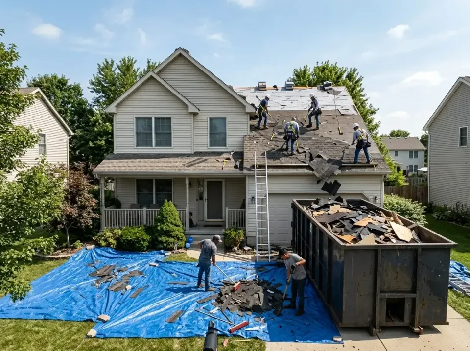 roof-replacement-debris-remova-004 — frequently asked questions, Cheapest Dumpster Rentals in Grandwood Park, IL